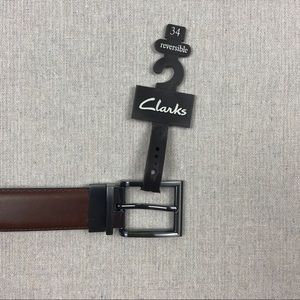Men’s Clarks reversible leather dress belt